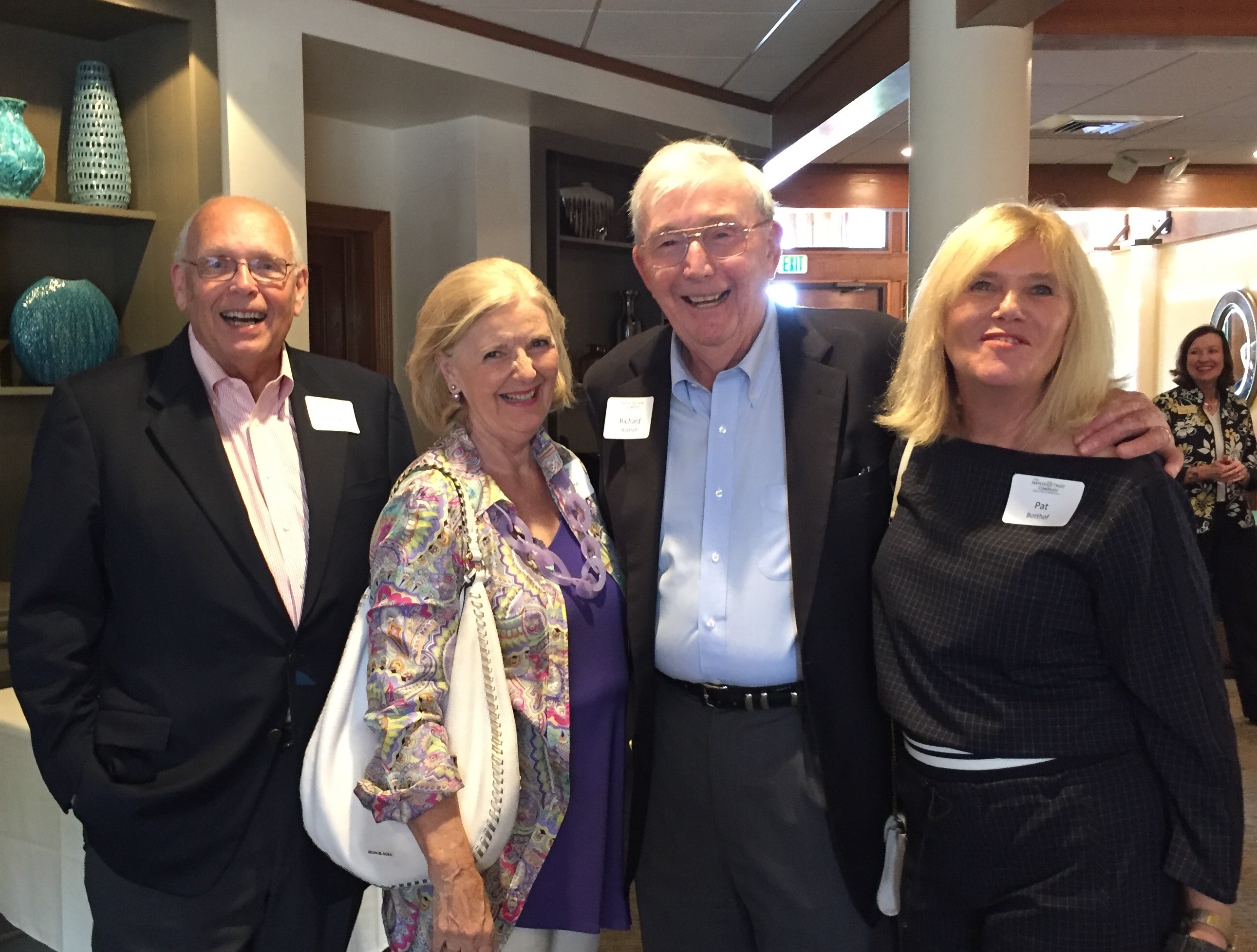 Terry and Christine Flynn with The Naples Trust Company board member emeritus, Dick Botthof and wife, Pat