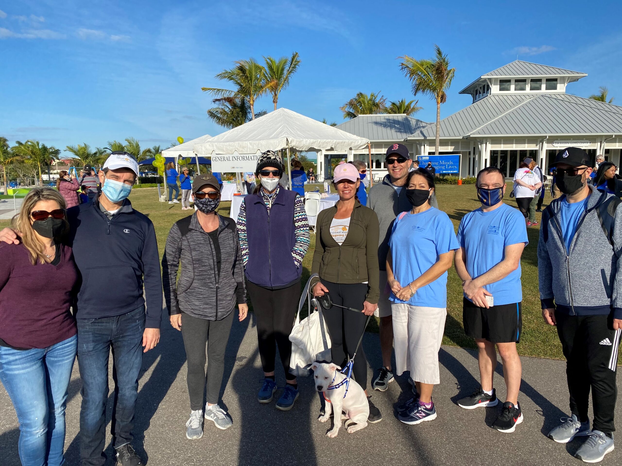 Team members of The Sanibel Captiva Trust Company and Naples Trust Company at the annual NAMI walk in Naples, Florida