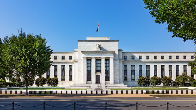 Exterior view of the Federal Reserve building
