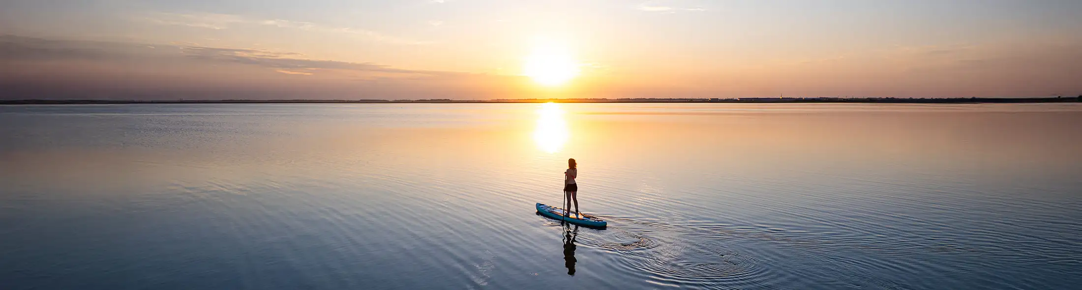 Tranquil safe waters, Safety Awareness Banner with Trust Company